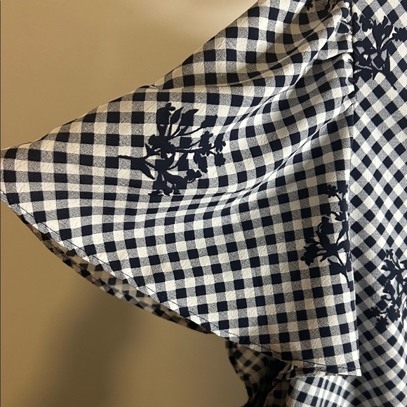 Anne Klein Black and White Gingham Midi Dress - Picture 4 of 14